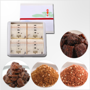 鰻山椒煮(100g)・たい紅梅煮(100g)・招きまんま(50g)・福まんま(50g)の詰め合わせ